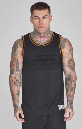 SikSilk Top Basketball Vest in Black - schwarz (Grösse: M) von SikSilk