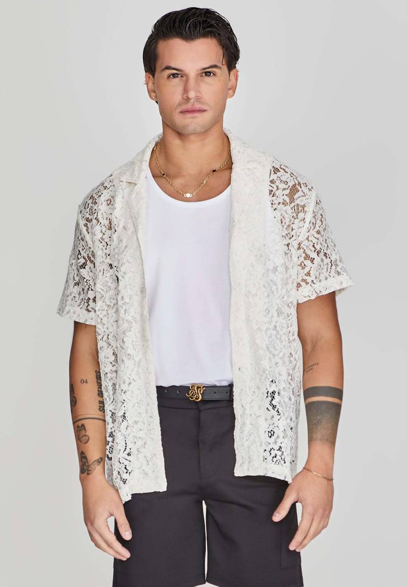 Siksilk Kurzarmhemd »Siksilk Kurzarmhemd Lace Resort Shirt« von SikSilk