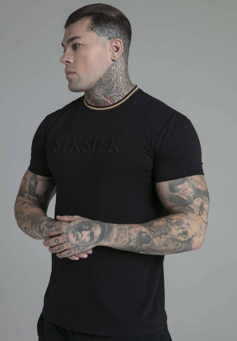 Siksilk T-Shirt »Siksilk T-Shirt Logo T-Shirt in Black« von SikSilk