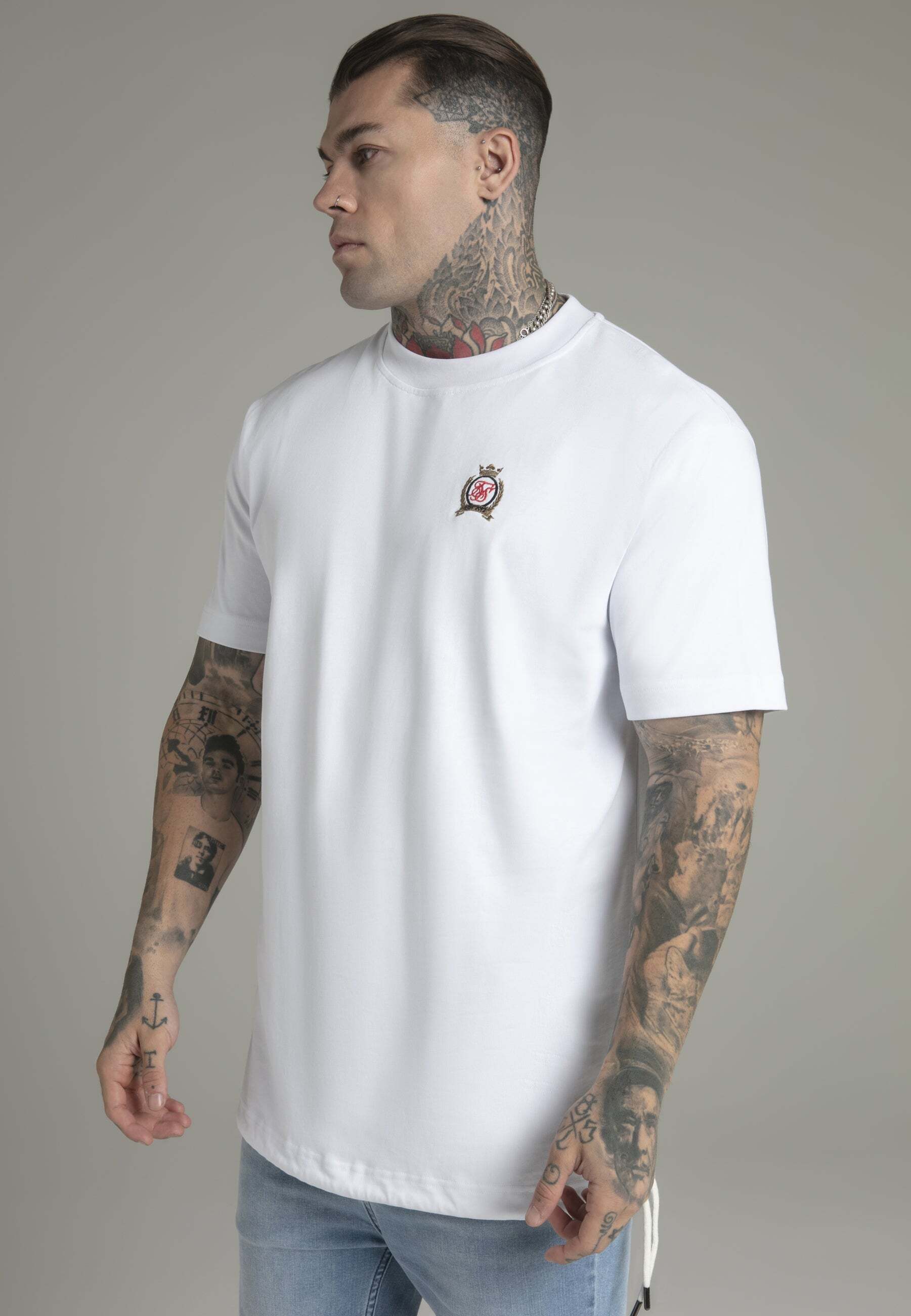 Siksilk T-Shirt »Siksilk T-Shirt Oversized T-Shirt in White« von SikSilk