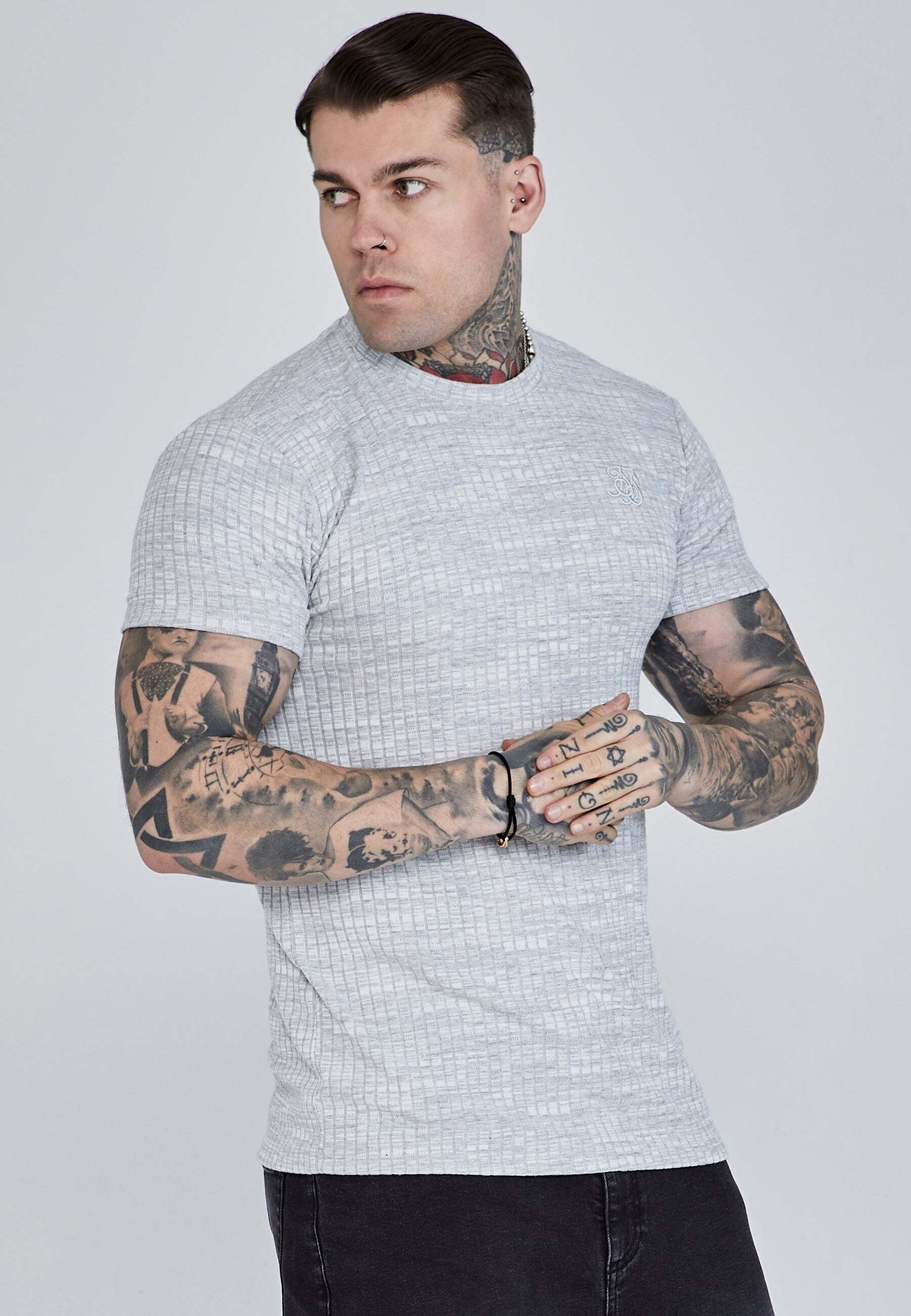 Siksilk T-Shirt »Siksilk T-Shirt Rib Knit T-Shirt« von SikSilk