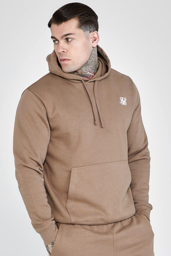 Siksilk Essentials Overhead Kapuzensweatshirt | Brown | Herren  | L von Siksilk