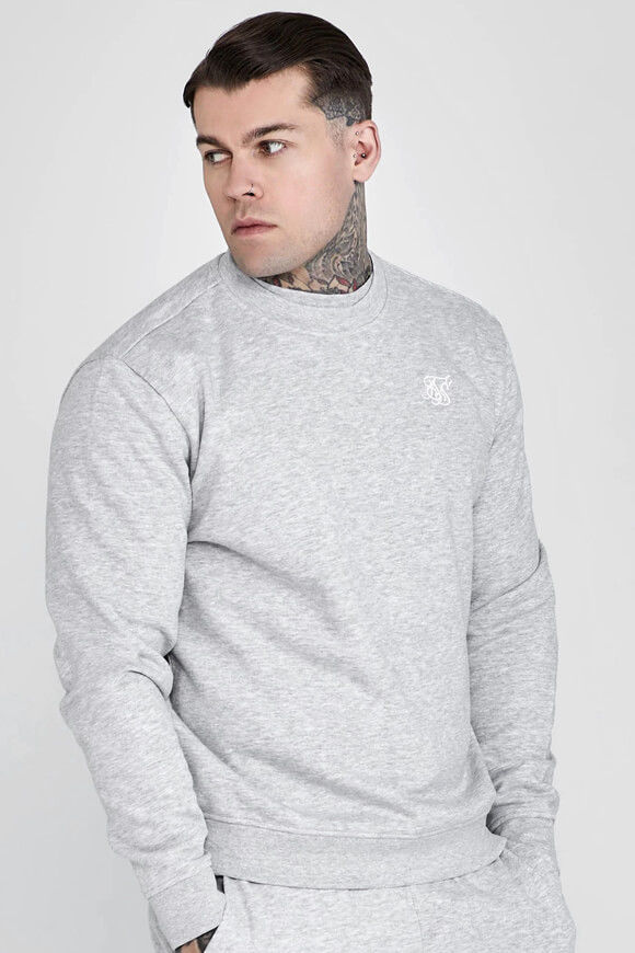 Siksilk Essentials Sweatshirt | Grey Marl | Herren  | L von Siksilk