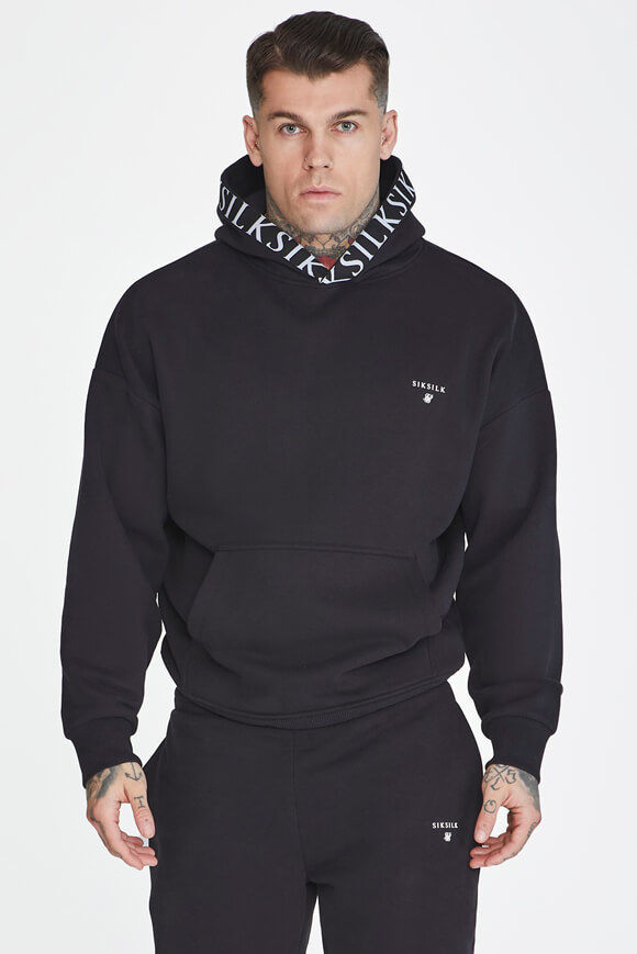 Siksilk Kapuzensweatshirt | Black | Herren  | L von Siksilk