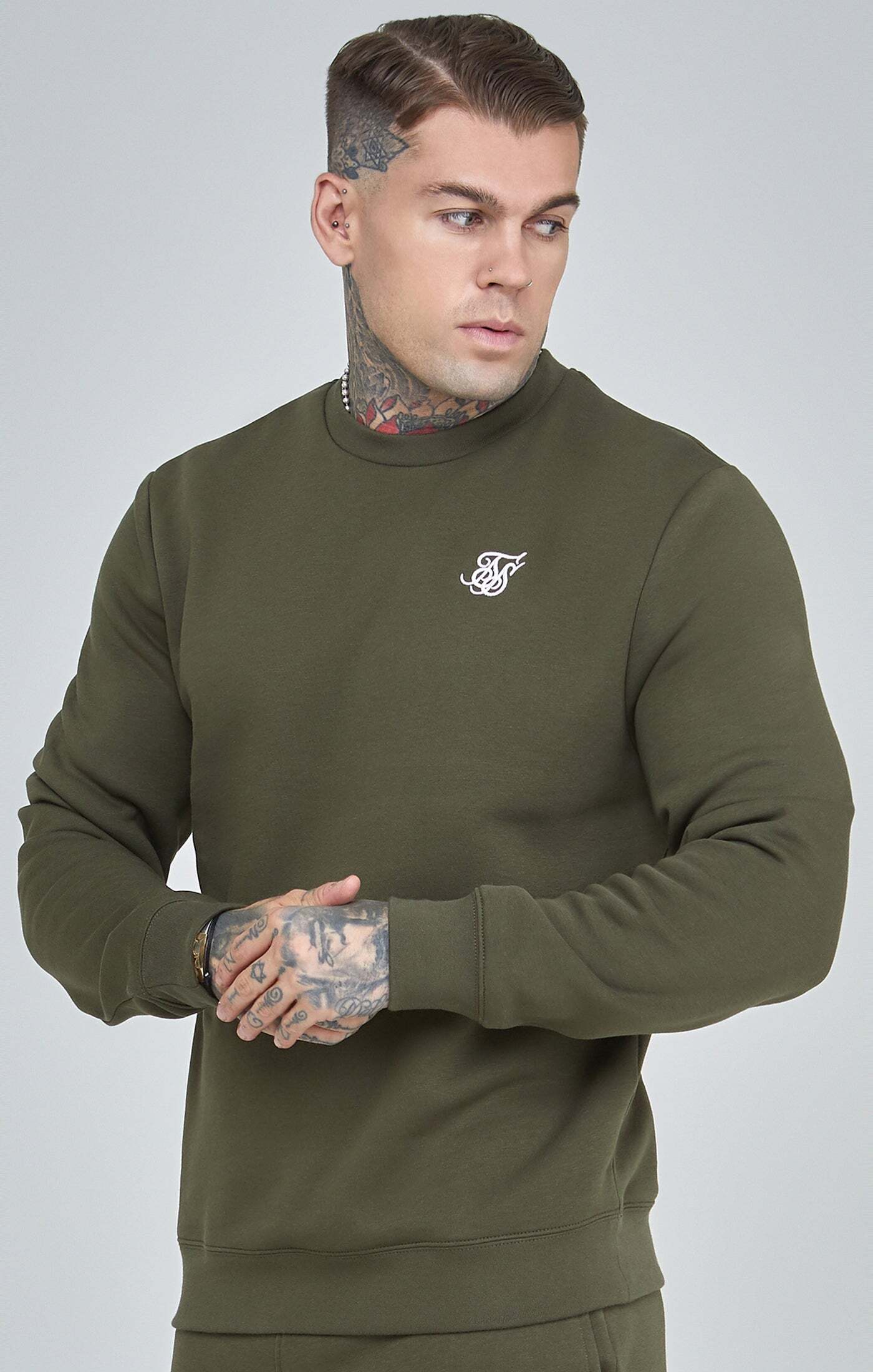 Siksilk Sweatshirt »Siksilk Sweatshirts Khaki Essential Sweatshirt« Siksilk Sweatshirt »Siksilk Sweatshirts Khaki Essential Sweatshirt« von Siksilk