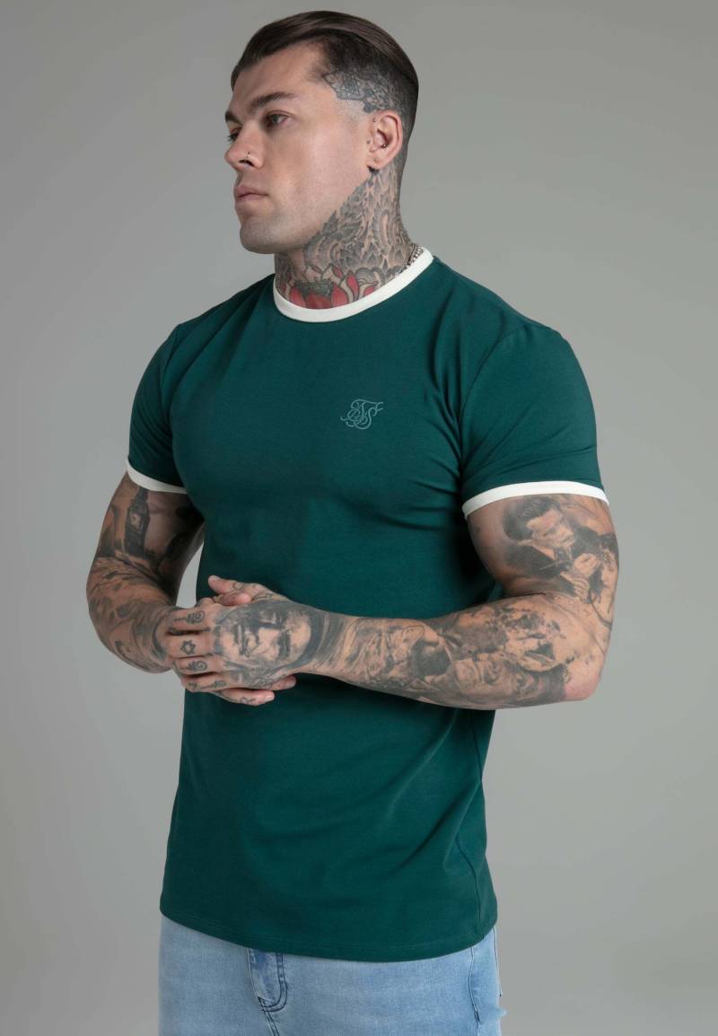 Siksilk T-Shirt »Siksilk T-Shirt Ringer T-Shirt in Green« von Siksilk