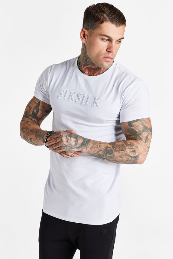 Siksilk T-Shirt | White | Herren  | S von Siksilk