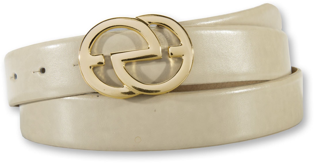Silberfarbengift Ledergürtel, goldfarbene Koppelschliesse Silberfarbengift Ledergürtel, goldfarbene Koppelschliesse von Silbergift