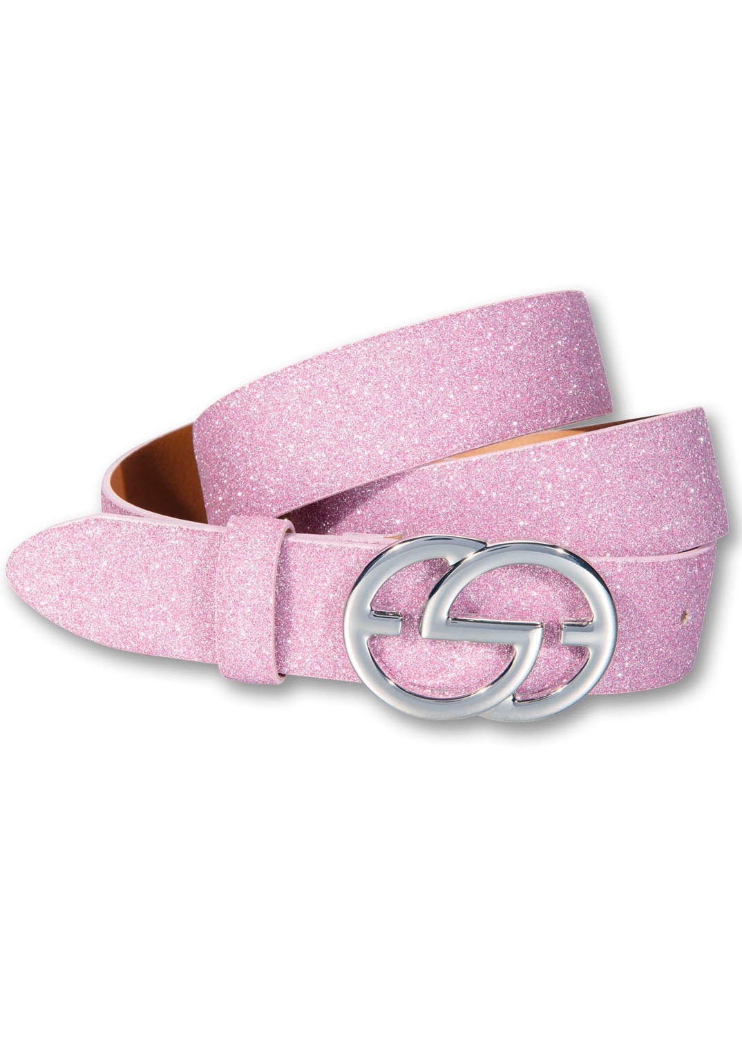 Silberfarbengift Koppelgürtel, in Glitzer-Optik und Designschliesse Silberfarbengift Koppelgürtel, in Glitzer-Optik und Designschliesse von Silbergift