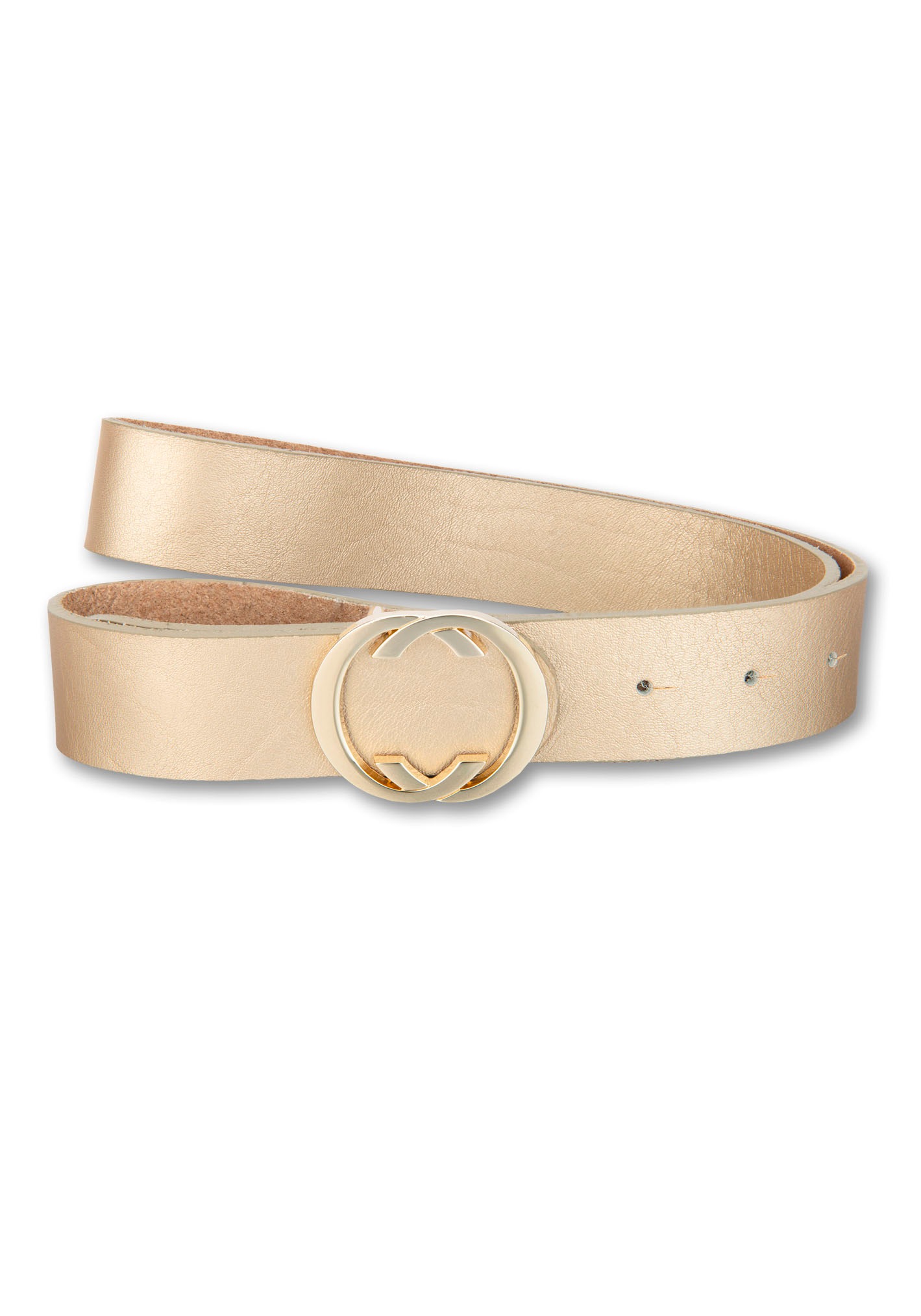Silberfarbengift Koppelgürtel, mit matter goldfarbener Designschliesse Silberfarbengift Koppelgürtel, mit matter goldfarbener Designschliesse von Silbergift