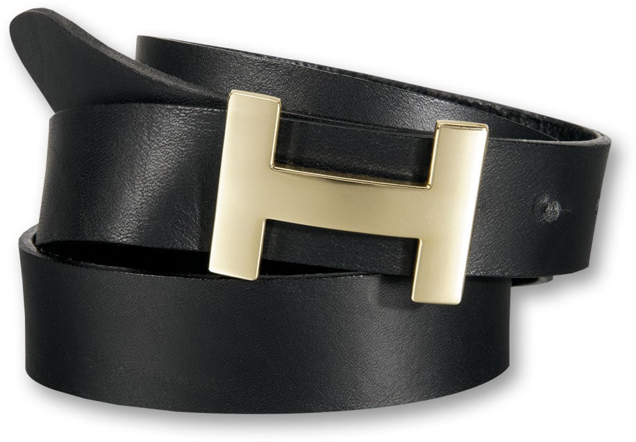 Silberfarbengift Ledergürtel, mit schlichter goldfarbener Koppelschliesse Silberfarbengift Ledergürtel, mit schlichter goldfarbener Koppelschliesse von Silbergift