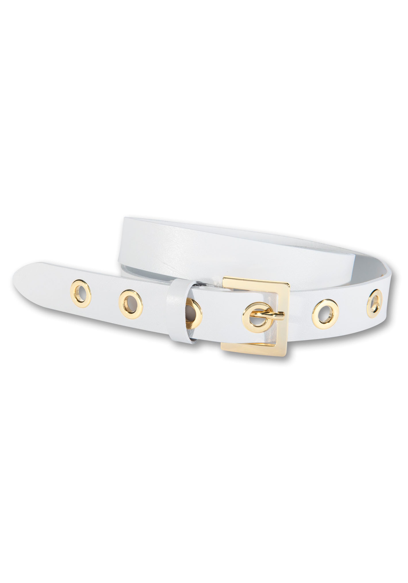 Silberfarbengift Ledergürtel, mit coolem Look durch Metallösen Silberfarbengift Ledergürtel, mit coolem Look durch Metallösen von Silbergift