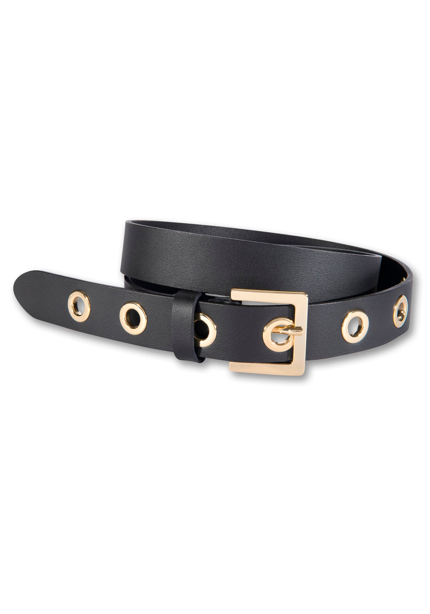Silberfarbengift Ledergürtel, mit coolem Look durch Metallösen Silberfarbengift Ledergürtel, mit coolem Look durch Metallösen von Silbergift