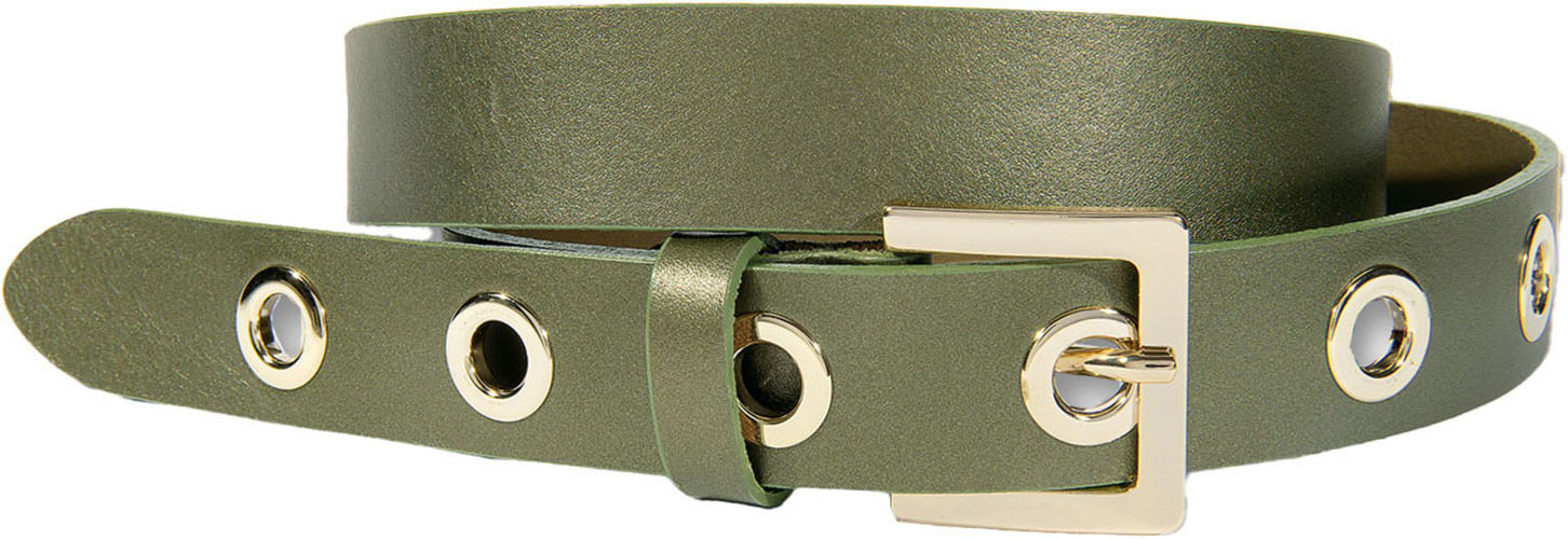 Silberfarbengift Ledergürtel, mit coolem Look durch Metallösen Silberfarbengift Ledergürtel, mit coolem Look durch Metallösen von Silbergift