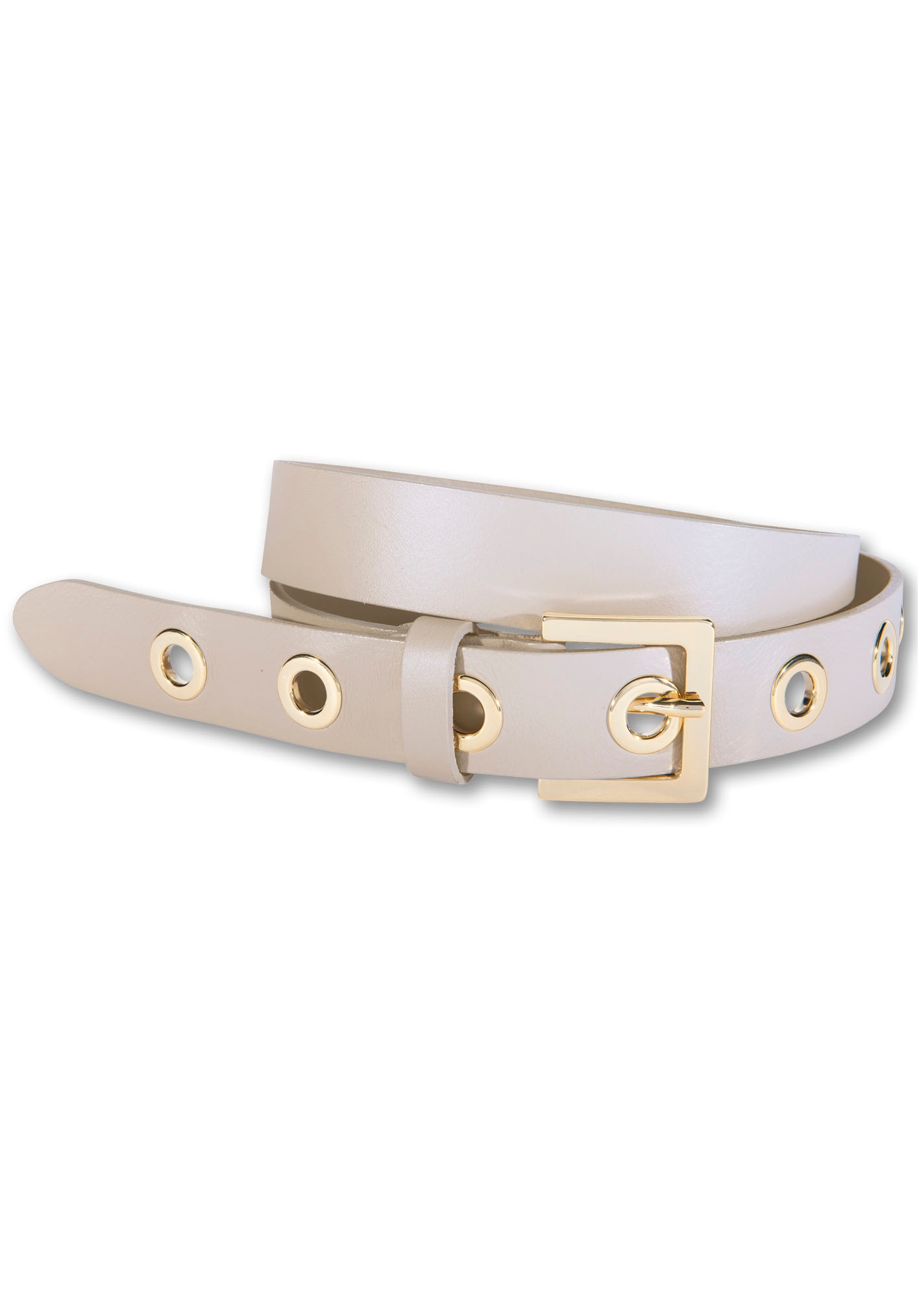 Silberfarbengift Ledergürtel, mit coolem Look durch Metallösen Silberfarbengift Ledergürtel, mit coolem Look durch Metallösen von Silbergift