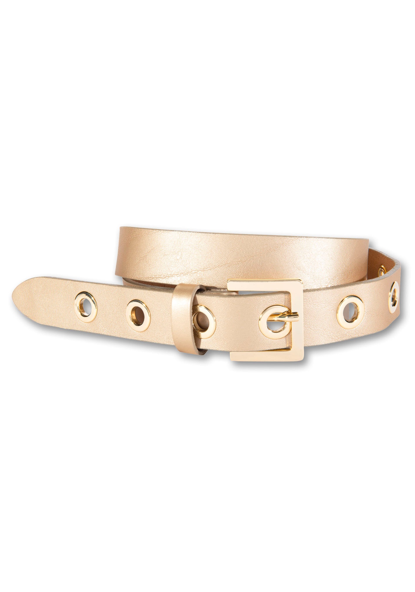Silberfarbengift Ledergürtel, mit coolem Look durch Metallösen Silberfarbengift Ledergürtel, mit coolem Look durch Metallösen von Silbergift