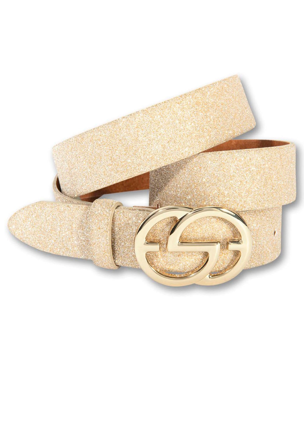 Silberfarbengift Koppelgürtel, in Glitzer-Optik und Designschliesse Silberfarbengift Koppelgürtel, in Glitzer-Optik und Designschliesse von Silbergift