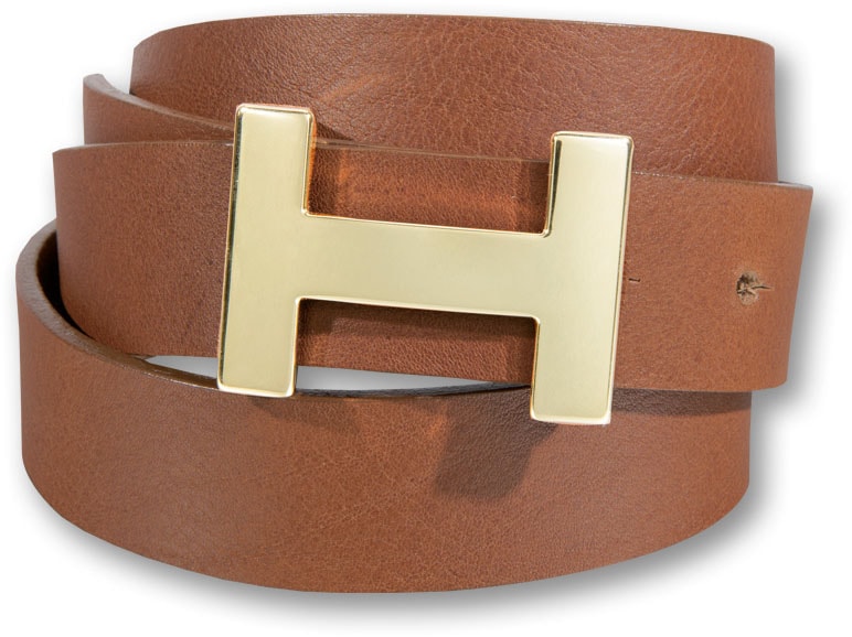Silberfarbengift Ledergürtel, mit schlichter goldfarbener Koppelschliesse Silberfarbengift Ledergürtel, mit schlichter goldfarbener Koppelschliesse von Silbergift