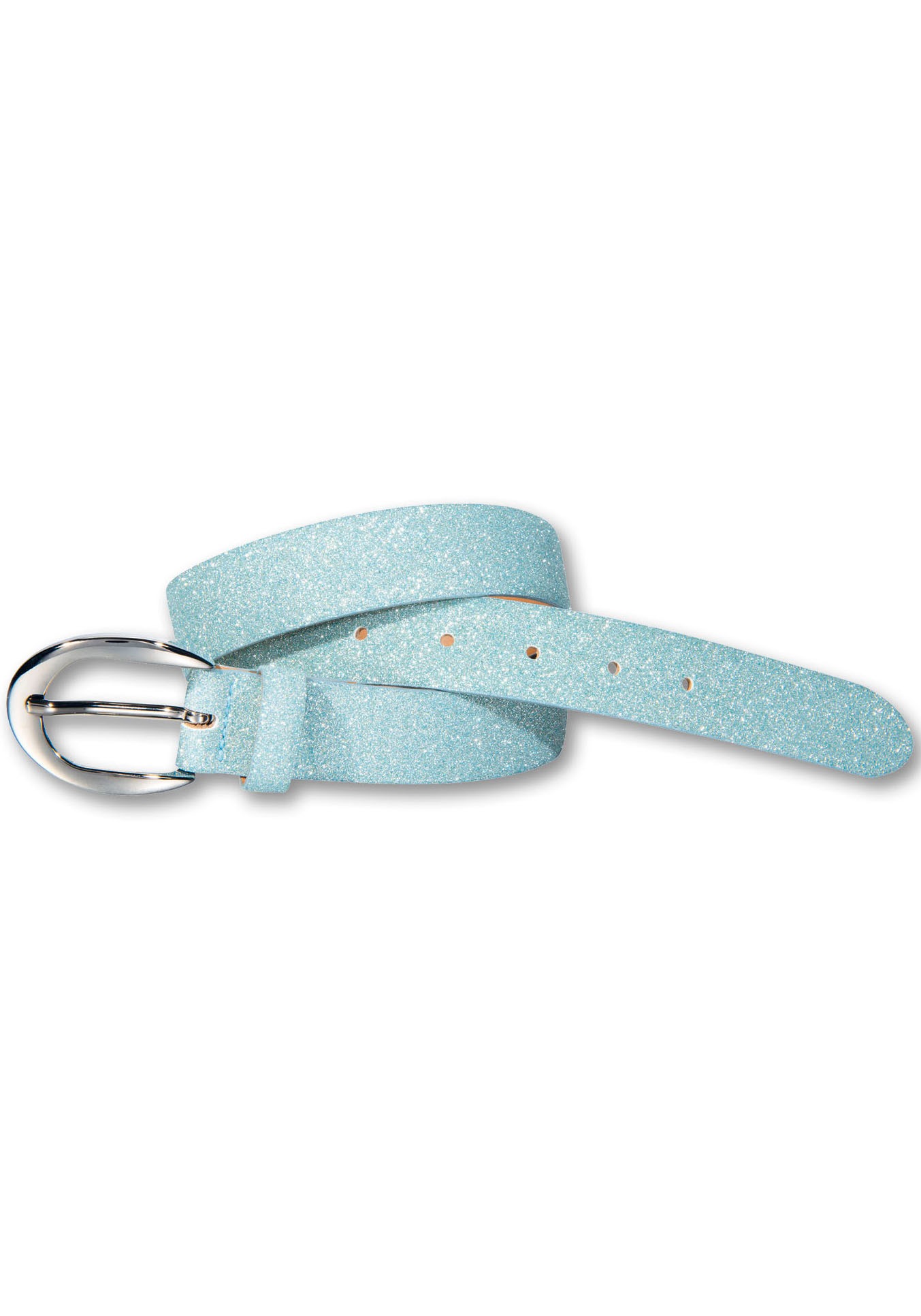 Silberfarbengift Ledergürtel, schimmernde Oberfläche mit Glitzer Silberfarbengift Ledergürtel, schimmernde Oberfläche mit Glitzer von Silbergift