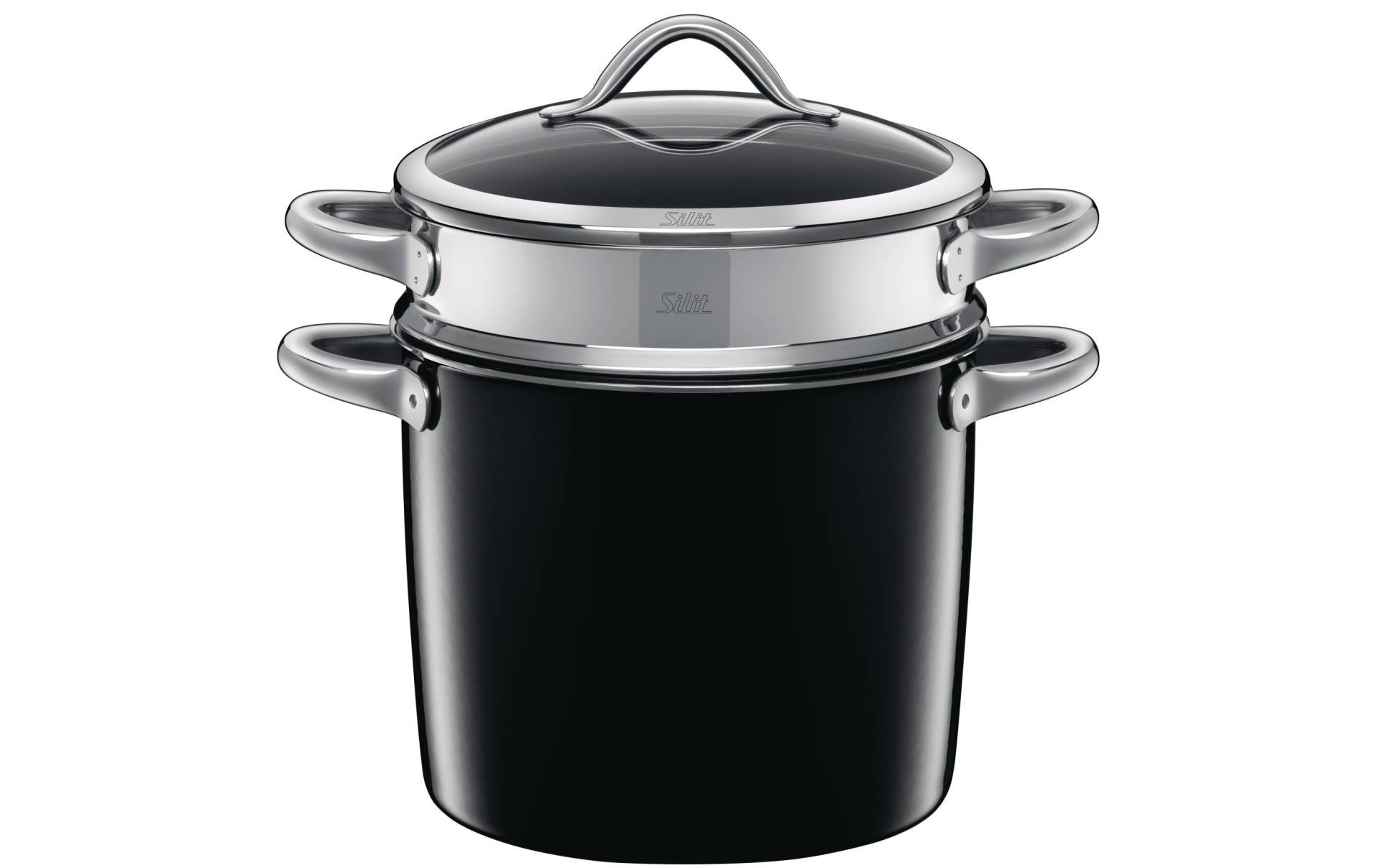 Silit Spaghettitopf »Vitaliano Nero 24 cm«, Keramik Silit Spaghettitopf »Vitaliano Nero 24 cm«, Keramik von Silit