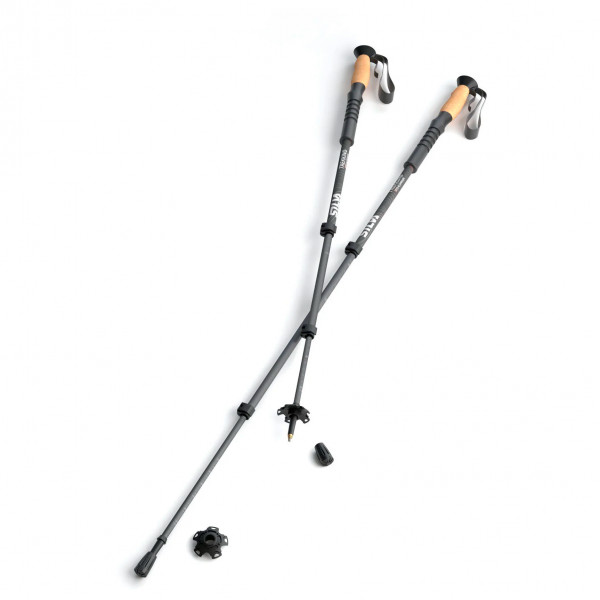 Silva - Trekking Poles Aluminum Cork - Trekkingstöcke Gr 110-140 cm grau von Silva