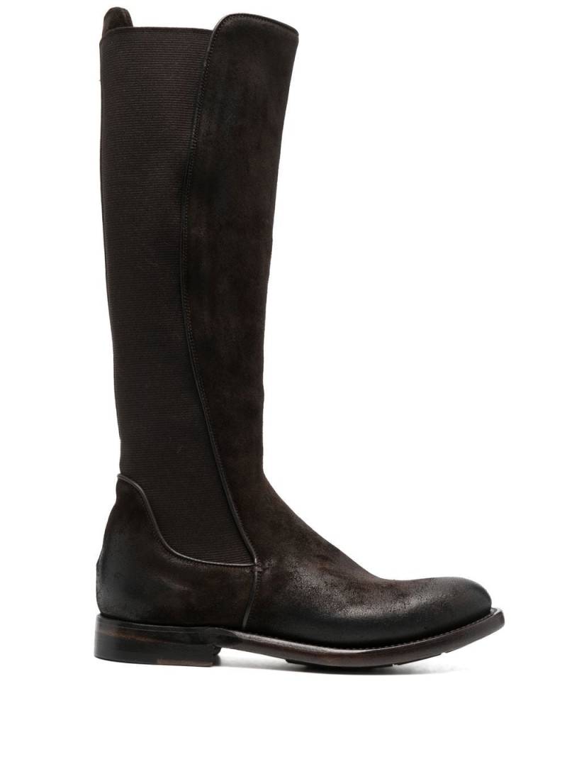 Silvano Sassetti knee-high leather boots - Brown von Silvano Sassetti