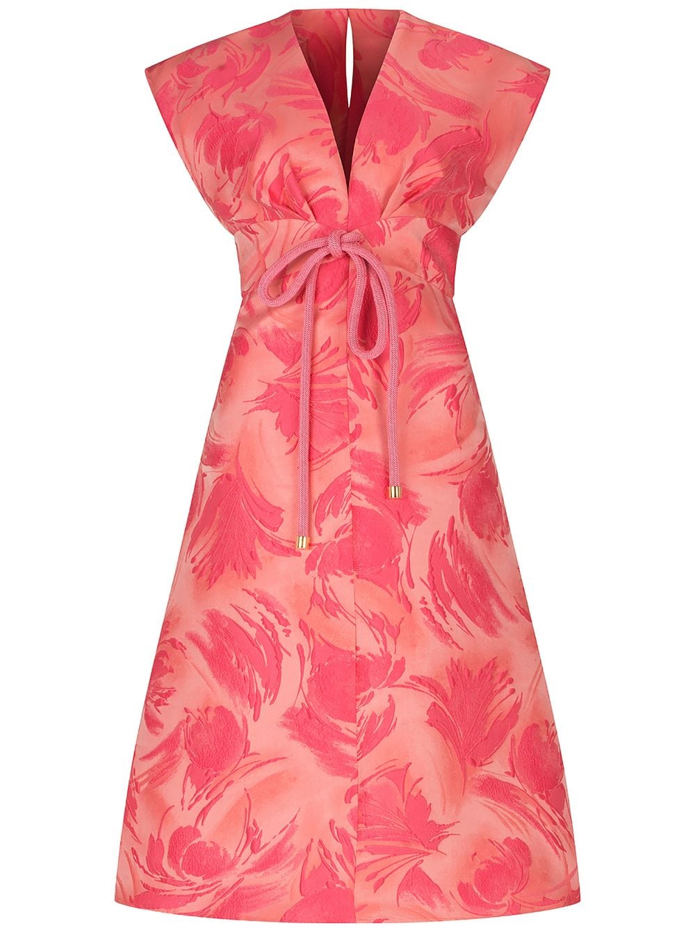 Silvia Tcherassi Acalia abstract-print midi dress - Pink von Silvia Tcherassi