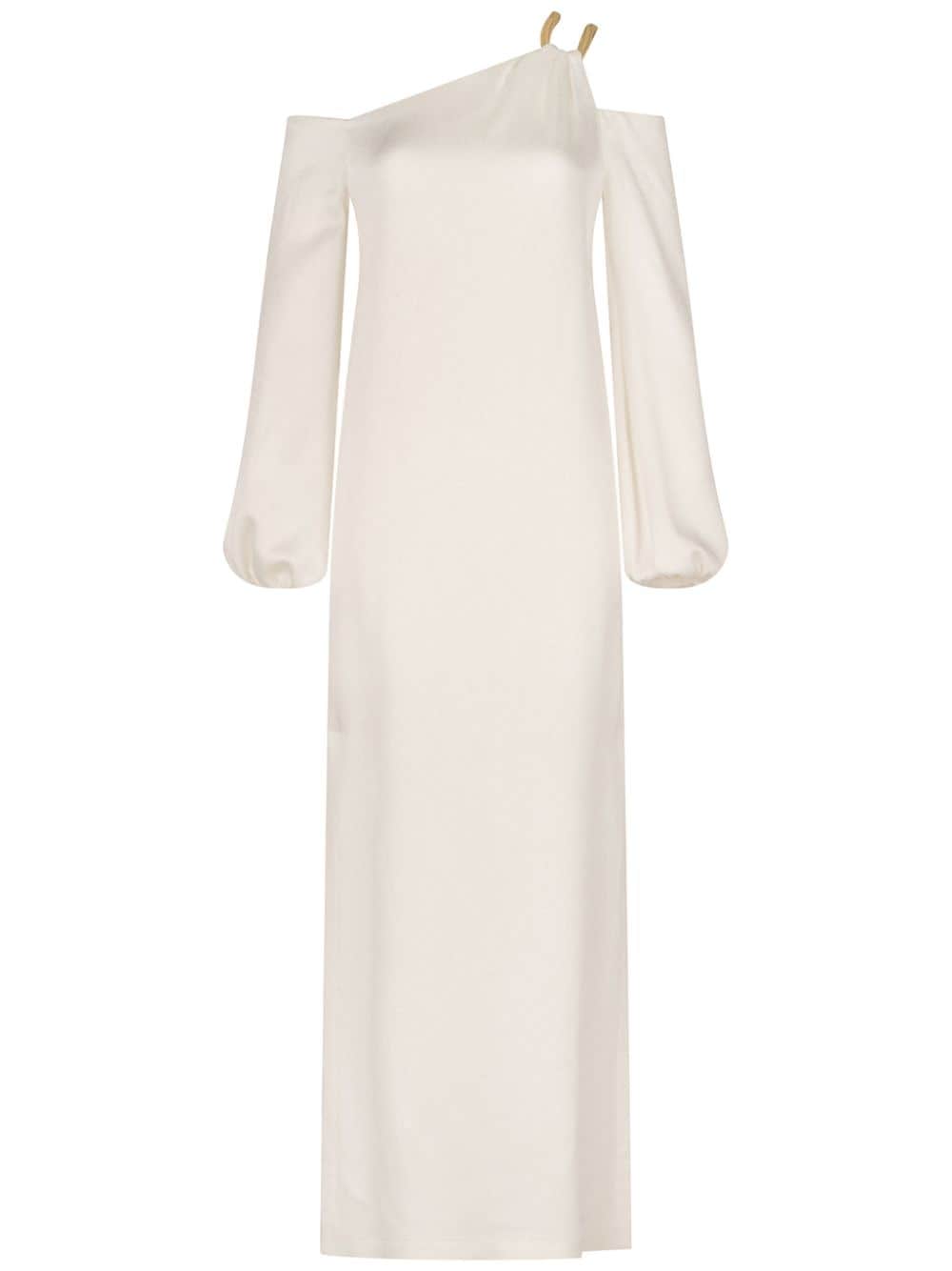 Silvia Tcherassi Ada silk-blend slip dress - White von Silvia Tcherassi