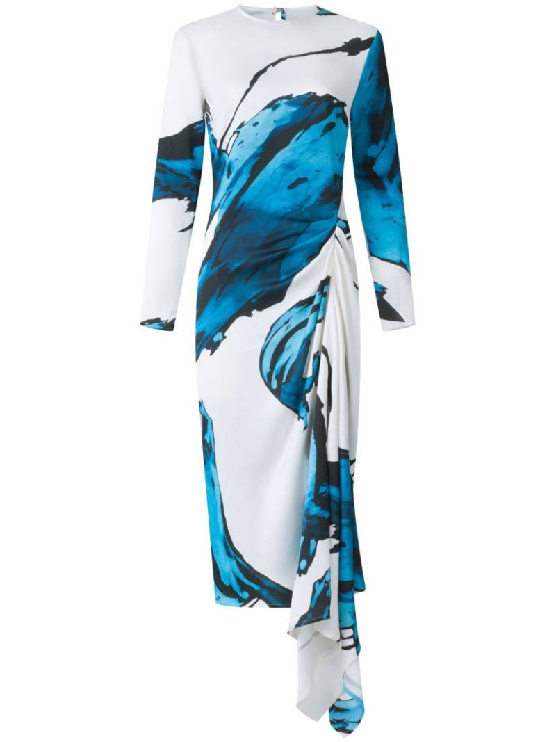 Silvia Tcherassi Ananya abstract-print midi dress - White von Silvia Tcherassi