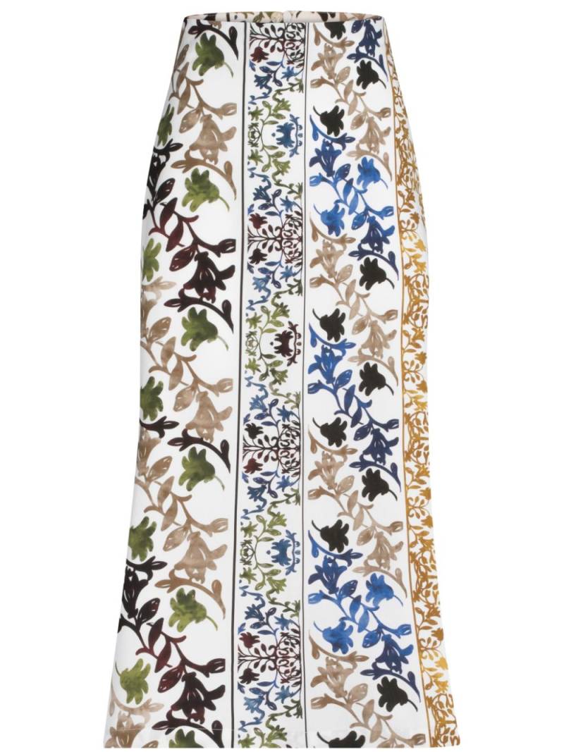 Silvia Tcherassi Atira organic cotton midi skirt - White von Silvia Tcherassi