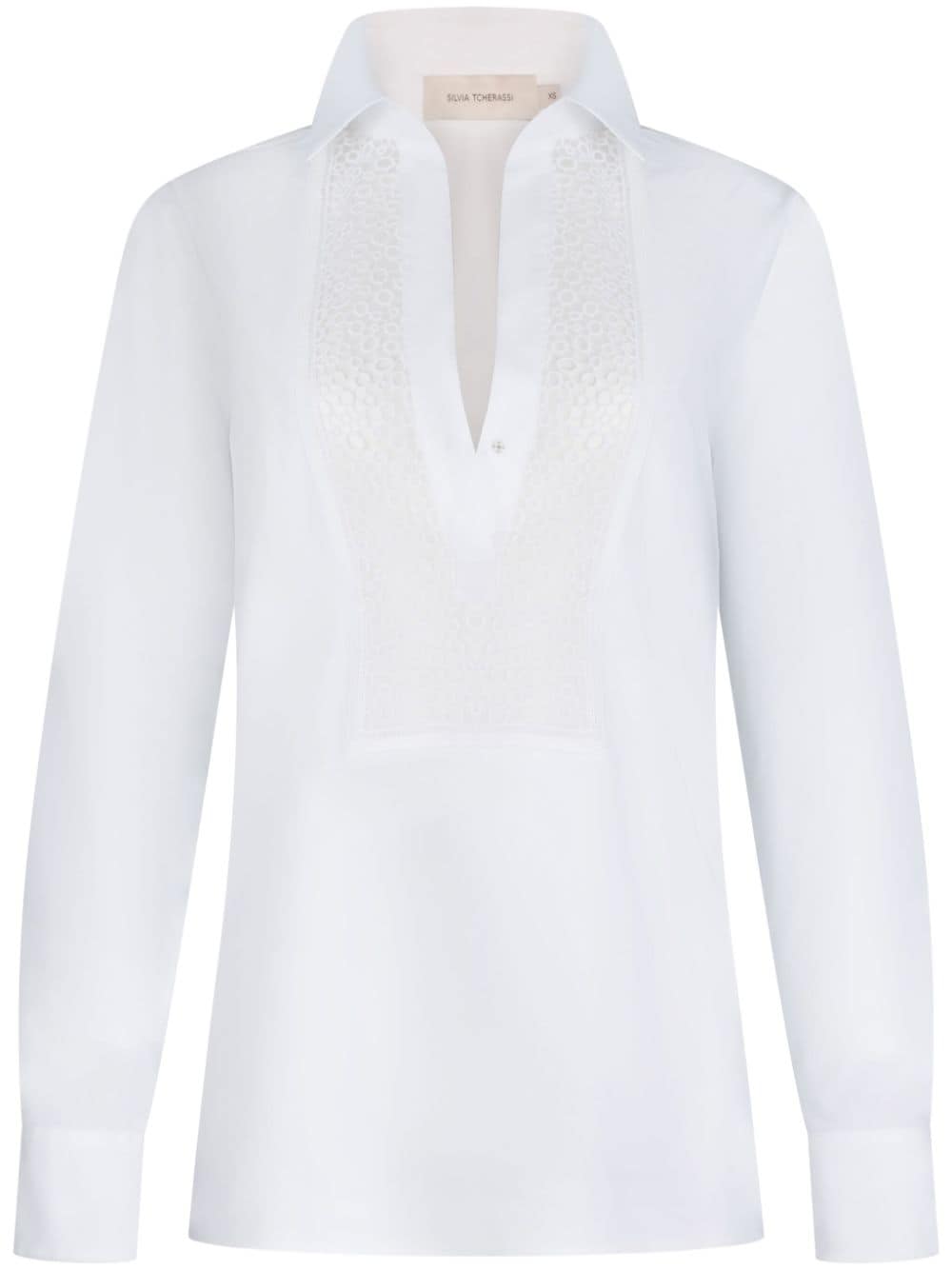 Silvia Tcherassi Bega long-sleeve blouse - White von Silvia Tcherassi
