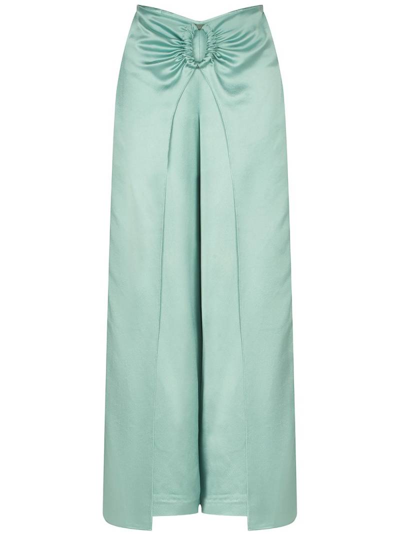 Silvia Tcherassi Belma draped-panel palazzo pants - Blue von Silvia Tcherassi