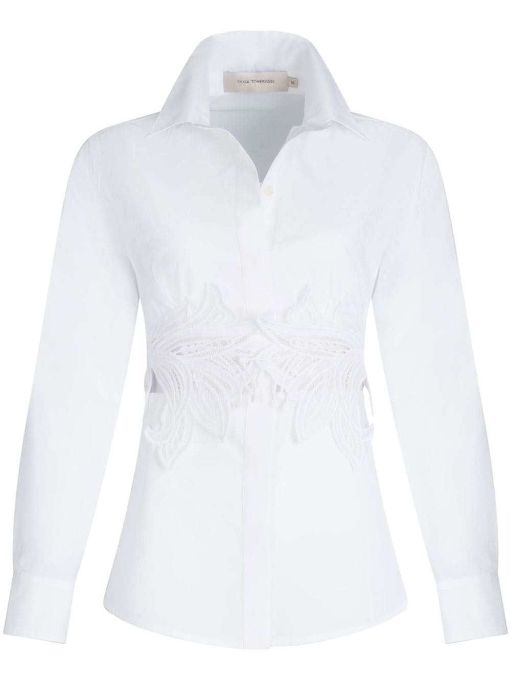 Silvia Tcherassi Byron embroidered blouse - White von Silvia Tcherassi