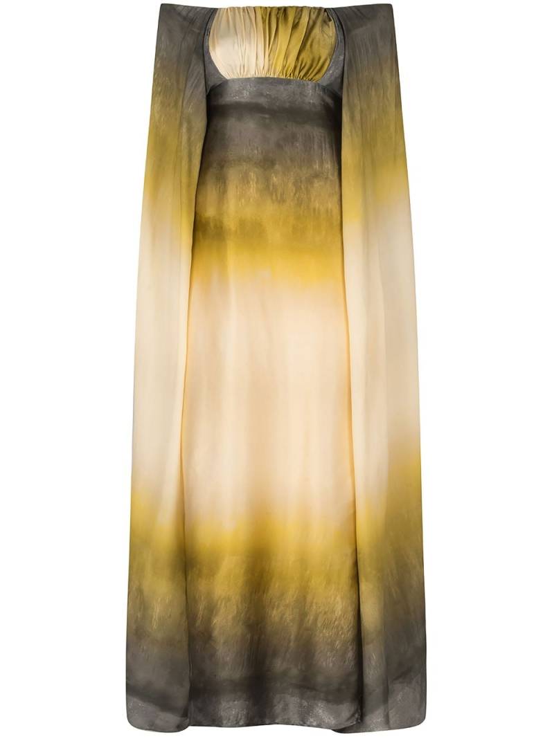 Silvia Tcherassi Cailin gradient-effect silk gown - Gold von Silvia Tcherassi