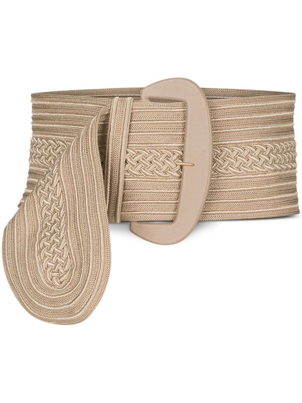 Silvia Tcherassi Chenoa knit-effect belt - Neutrals von Silvia Tcherassi