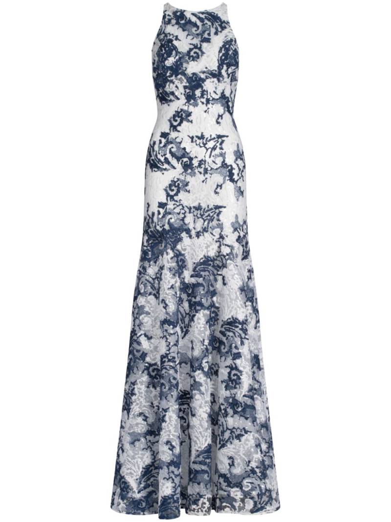 Silvia Tcherassi Chenoa sequin-embellished maxi dress - Blue von Silvia Tcherassi