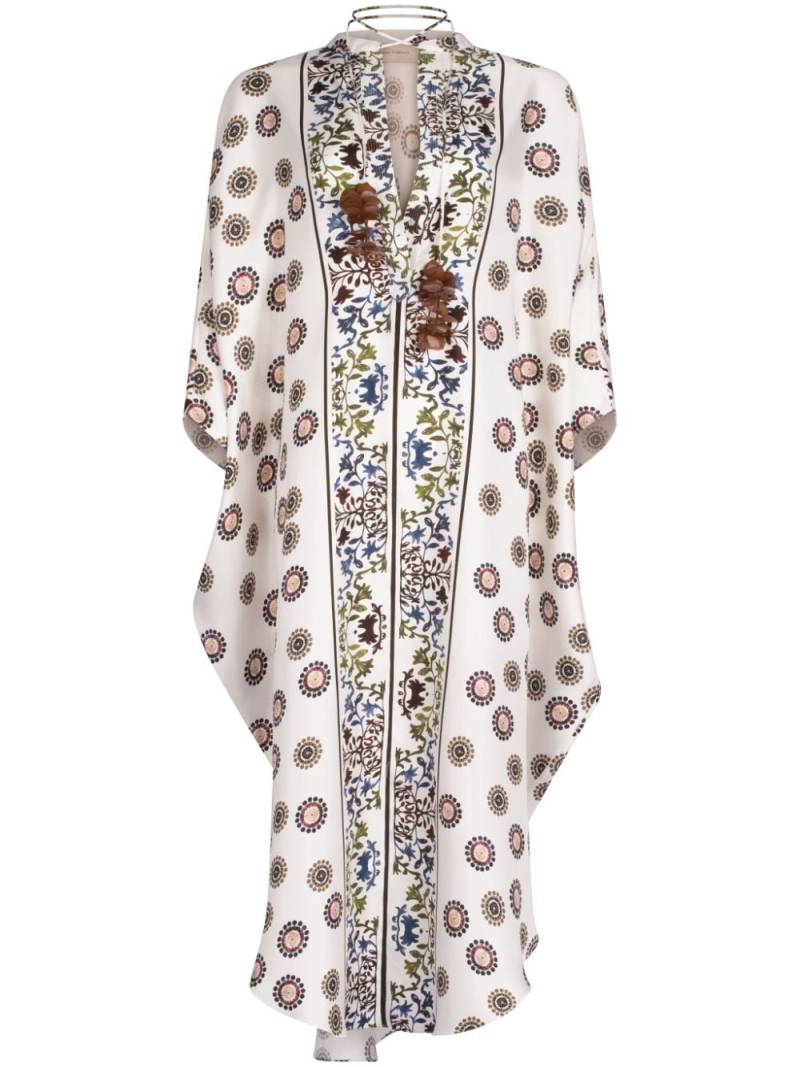 Silvia Tcherassi Elea silk tunic dress - White von Silvia Tcherassi