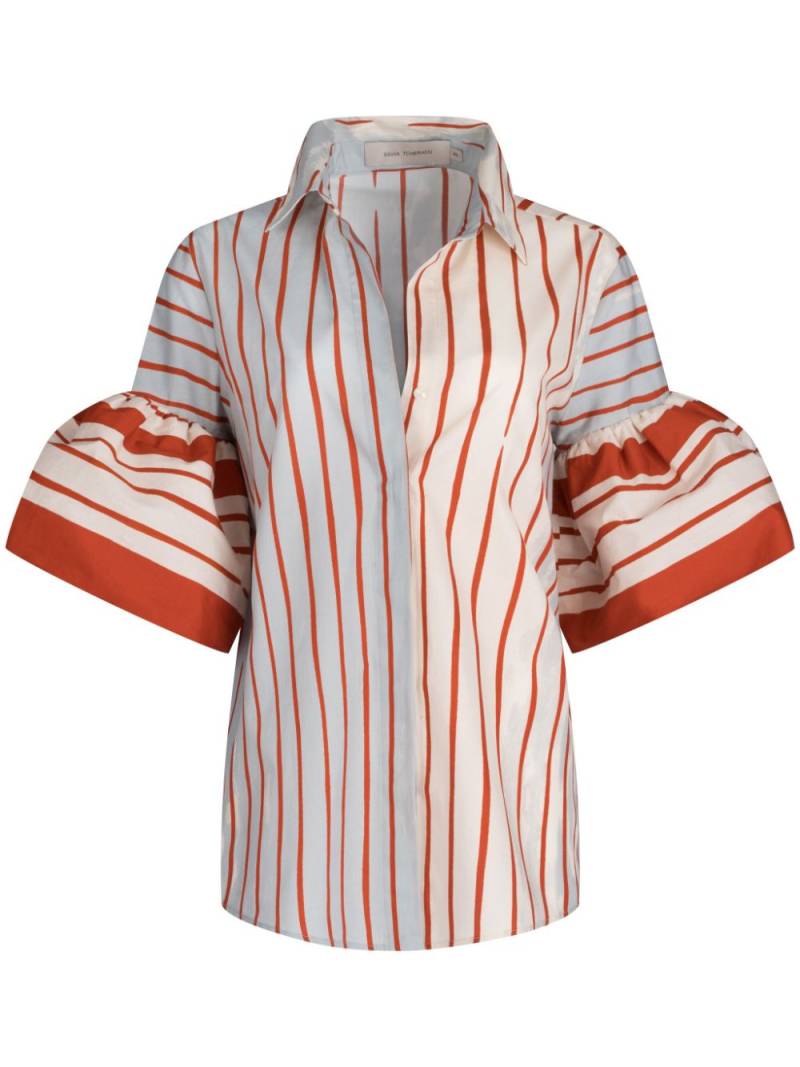 Silvia Tcherassi Helina striped blouse - Red von Silvia Tcherassi