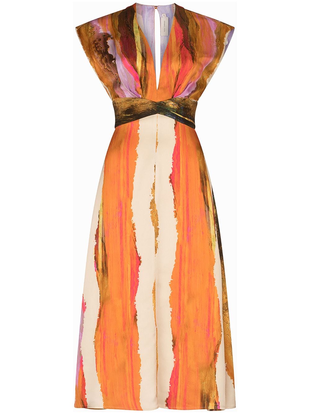 Silvia Tcherassi Ivanova sleeveless mid dress - Orange von Silvia Tcherassi