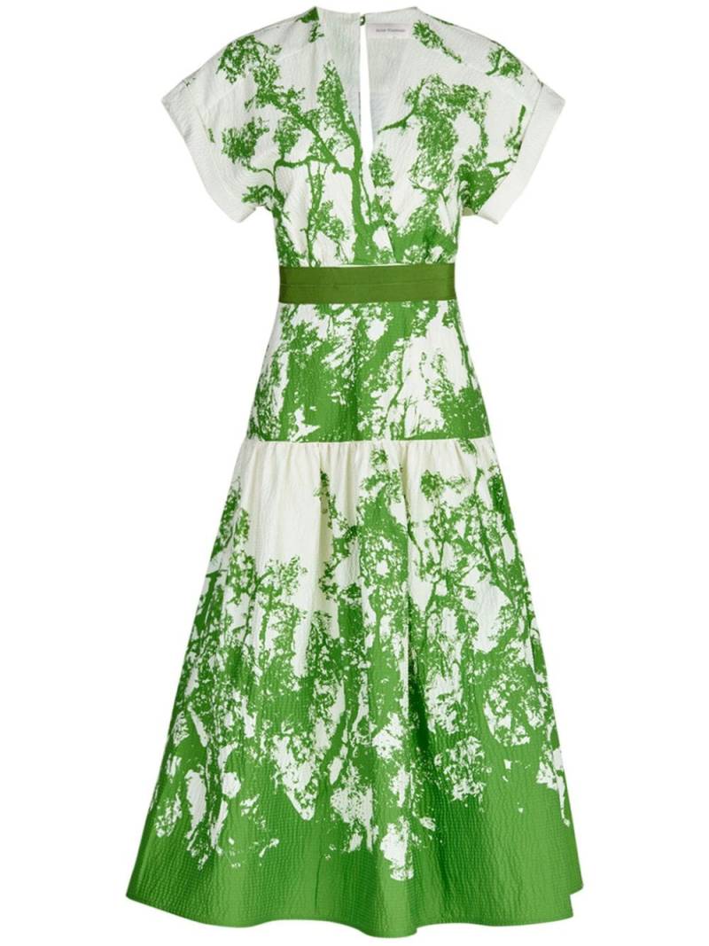 Silvia Tcherassi Metaponto organic cotton dress - Green von Silvia Tcherassi