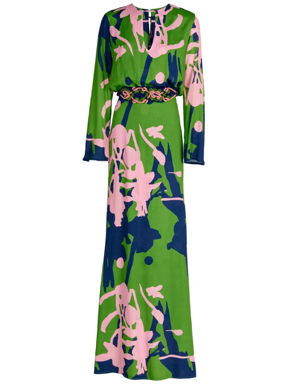 Silvia Tcherassi Ravenna long-sleeve maxi dress - Green von Silvia Tcherassi