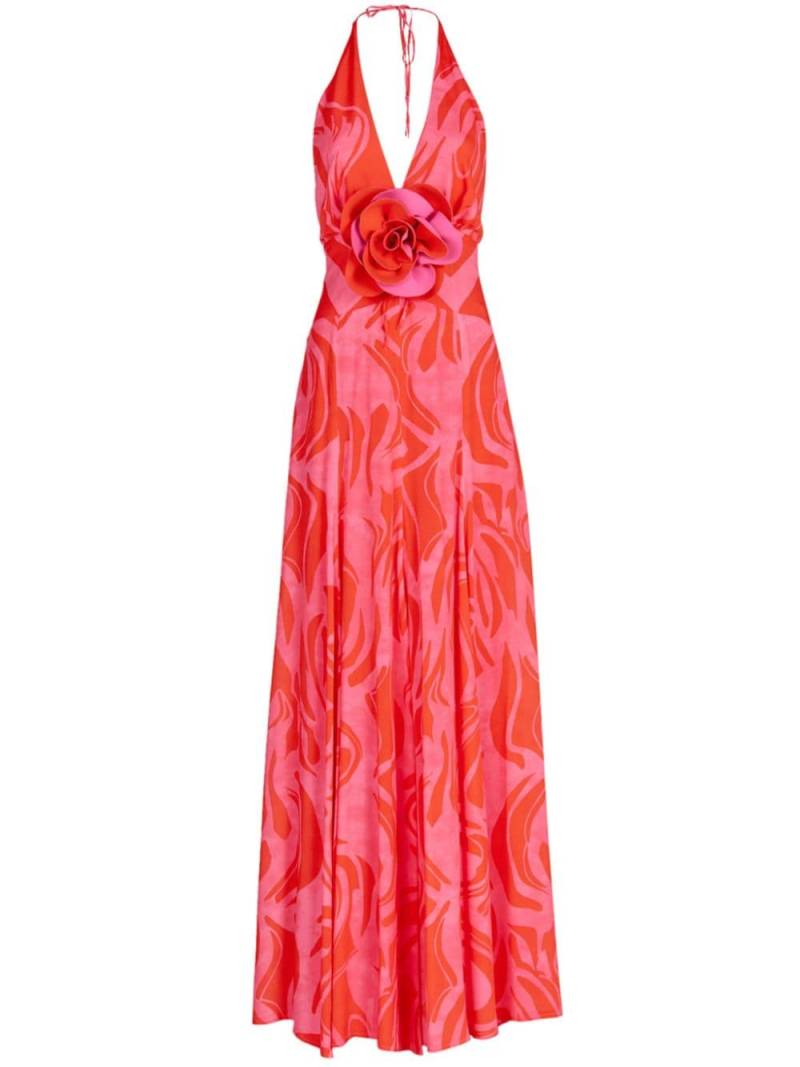 Silvia Tcherassi Tawny halterneck maxi dress - Pink von Silvia Tcherassi