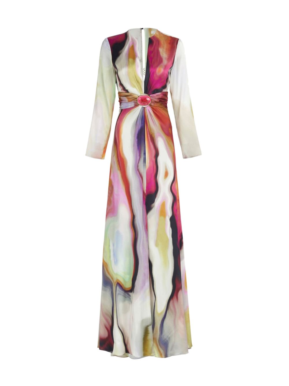 Silvia Tcherassi Zarina abstract-print gown - Neutrals von Silvia Tcherassi