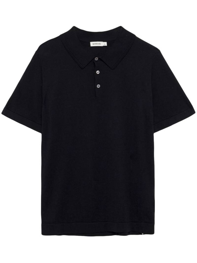 Simkhai Barron cotton polo shirt - Black von Simkhai