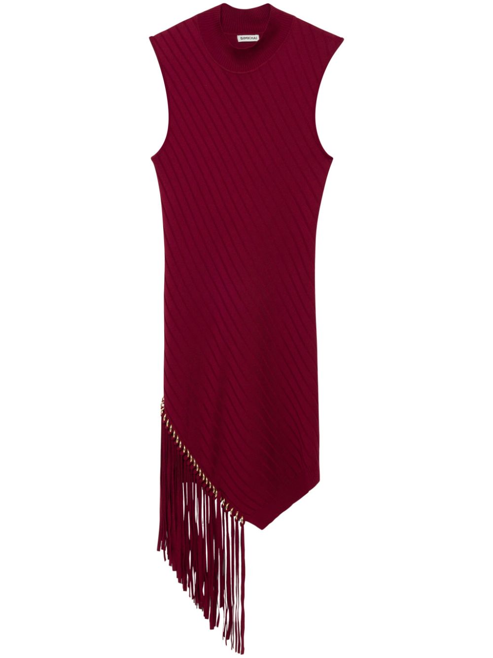 Simkhai Claire fringed dress - Red von Simkhai