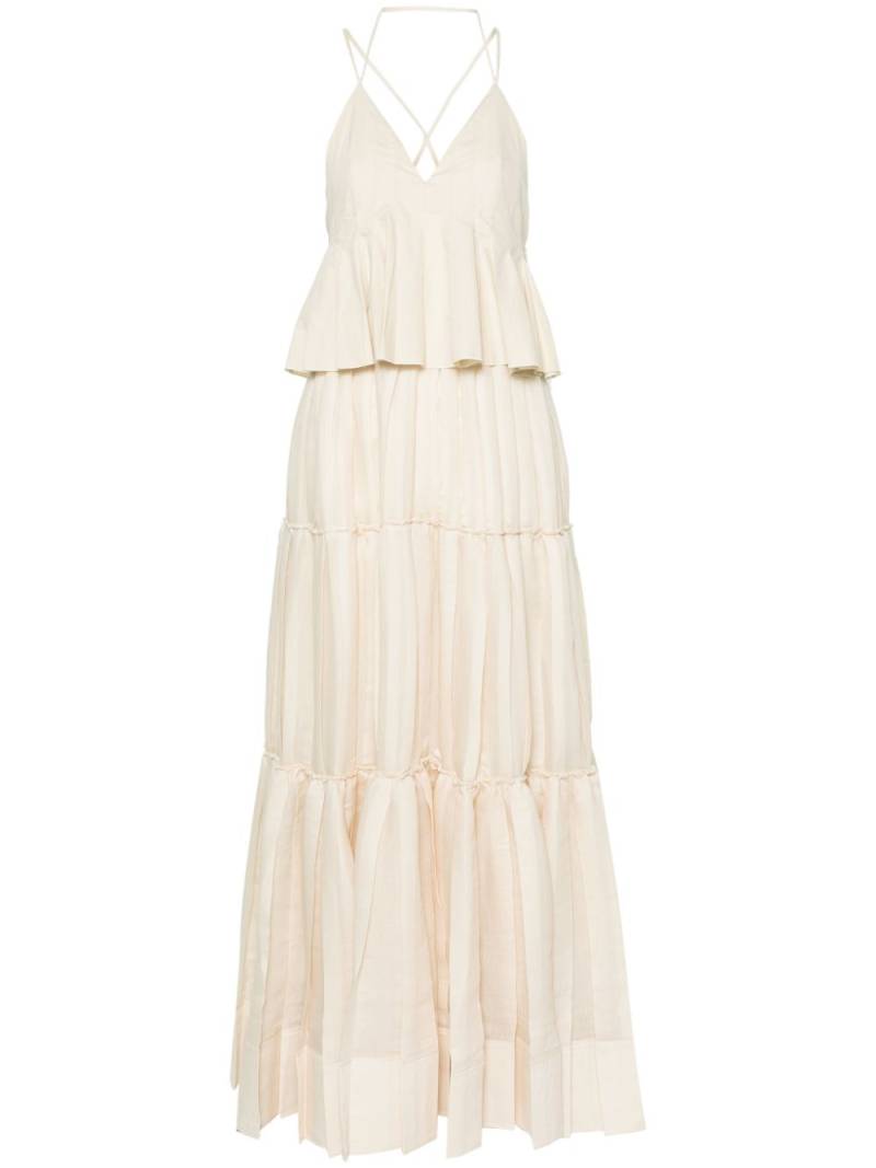 Simkhai Delania tiered maxi dress - Neutrals von Simkhai