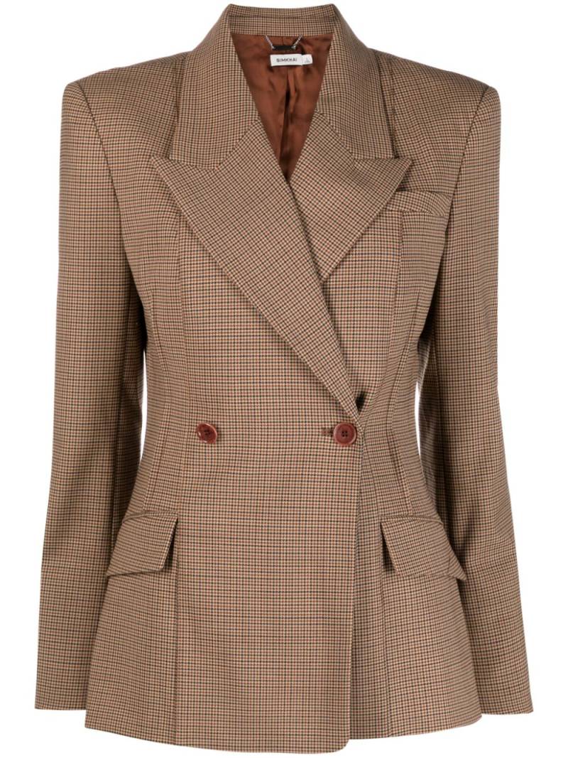 Simkhai Dorit double-breasted jacket - Brown von Simkhai