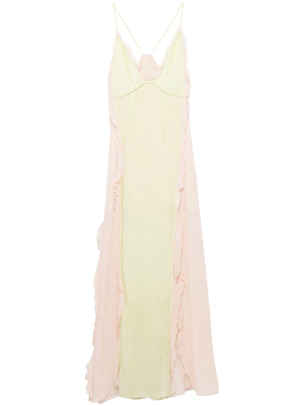 Simkhai Emily V-neck draped gown - Yellow von Simkhai