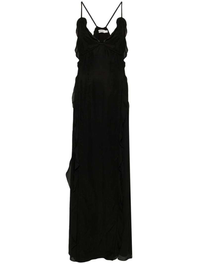 Simkhai Emily ruffled maxi dress - Black von Simkhai