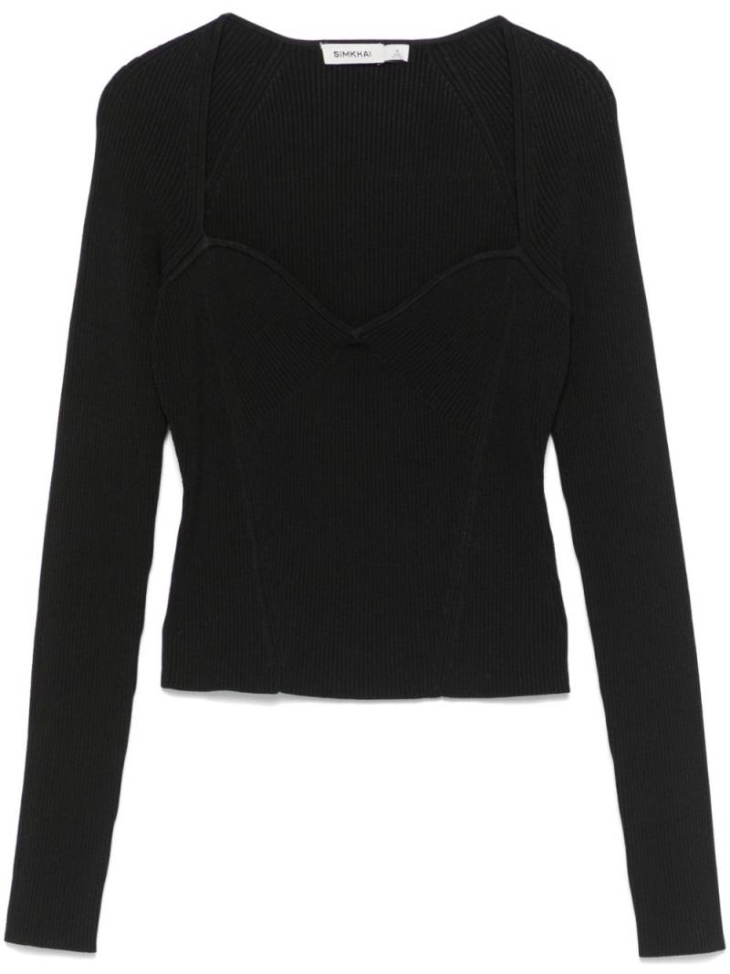 Simkhai Giuliana sweater - Black von Simkhai